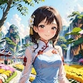 奥ゆかしいアオザイ 3枚目