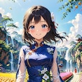 奥ゆかしいアオザイ 2枚目
