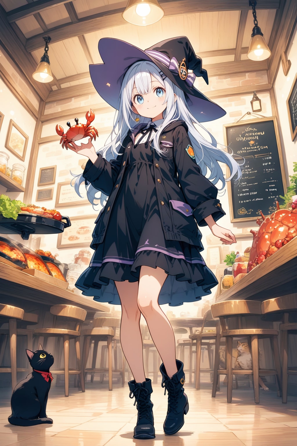 蟹と魔女 | の人気AIイラスト・グラビア