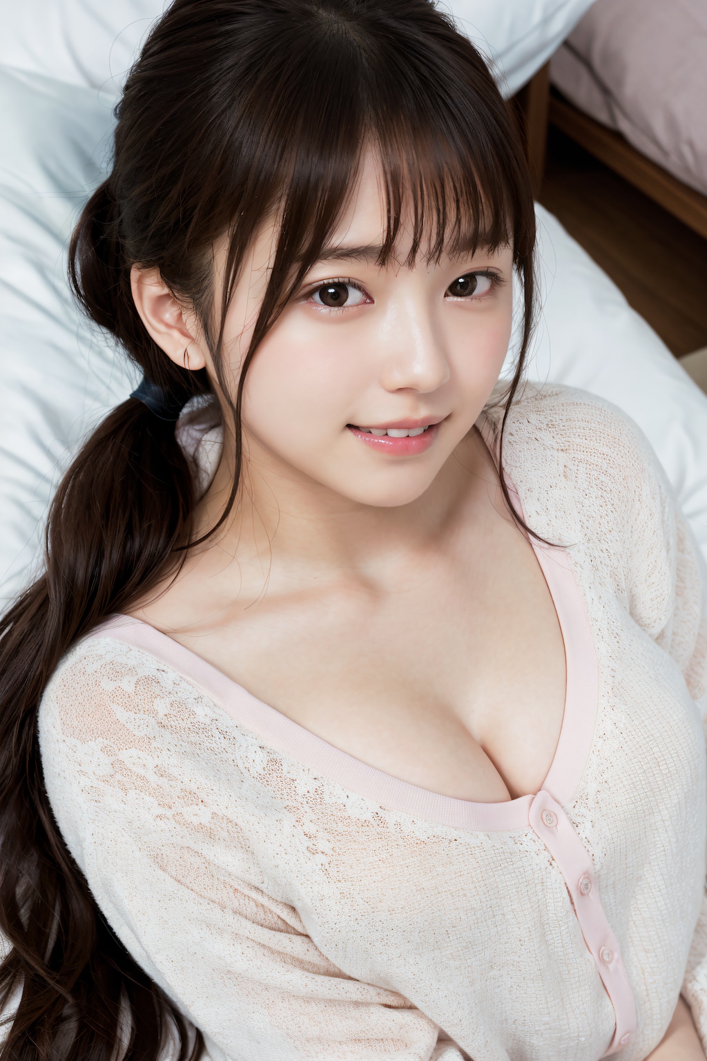 ピンクのパジャマの女の子 2