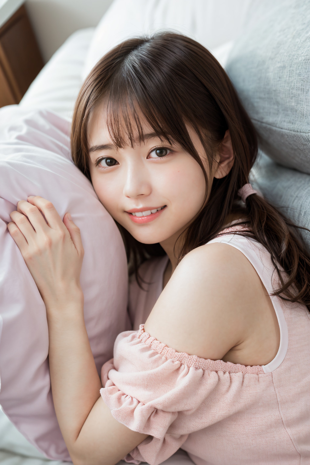 ピンクのパジャマの女の子 2