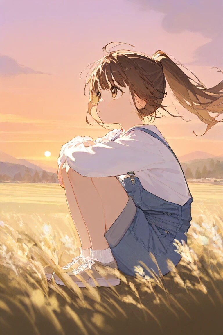 ススキと少女No.2 | の人気AIイラスト・グラビア