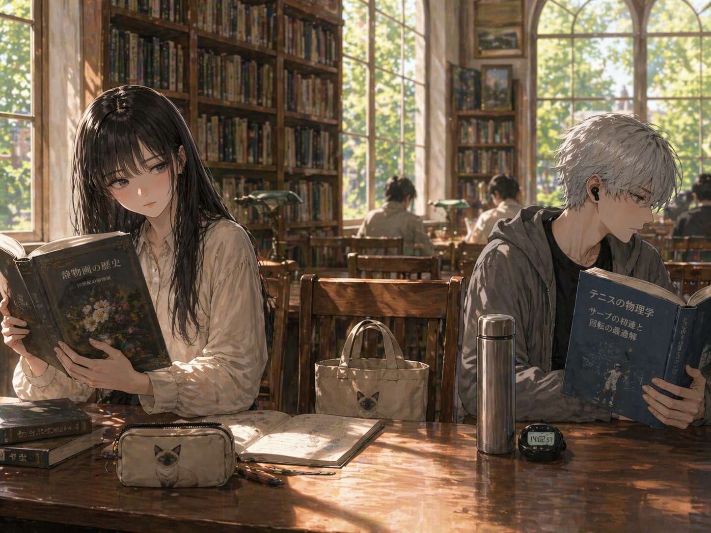 視線...の先。 | の人気AIイラスト・グラビア