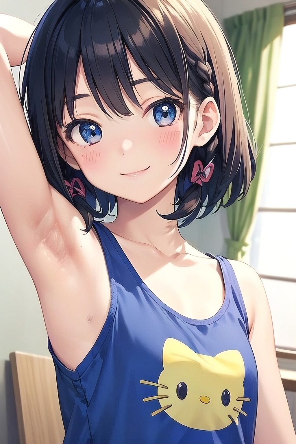 腋見せのポーズ 084