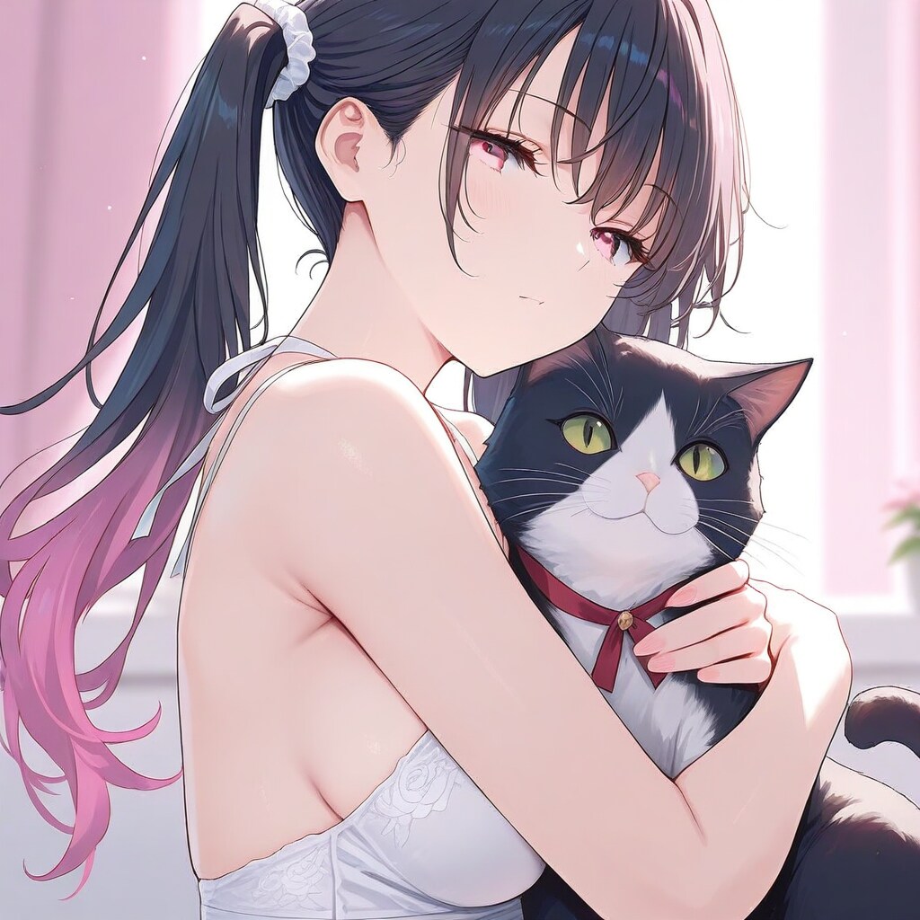 猫カフェでモフる