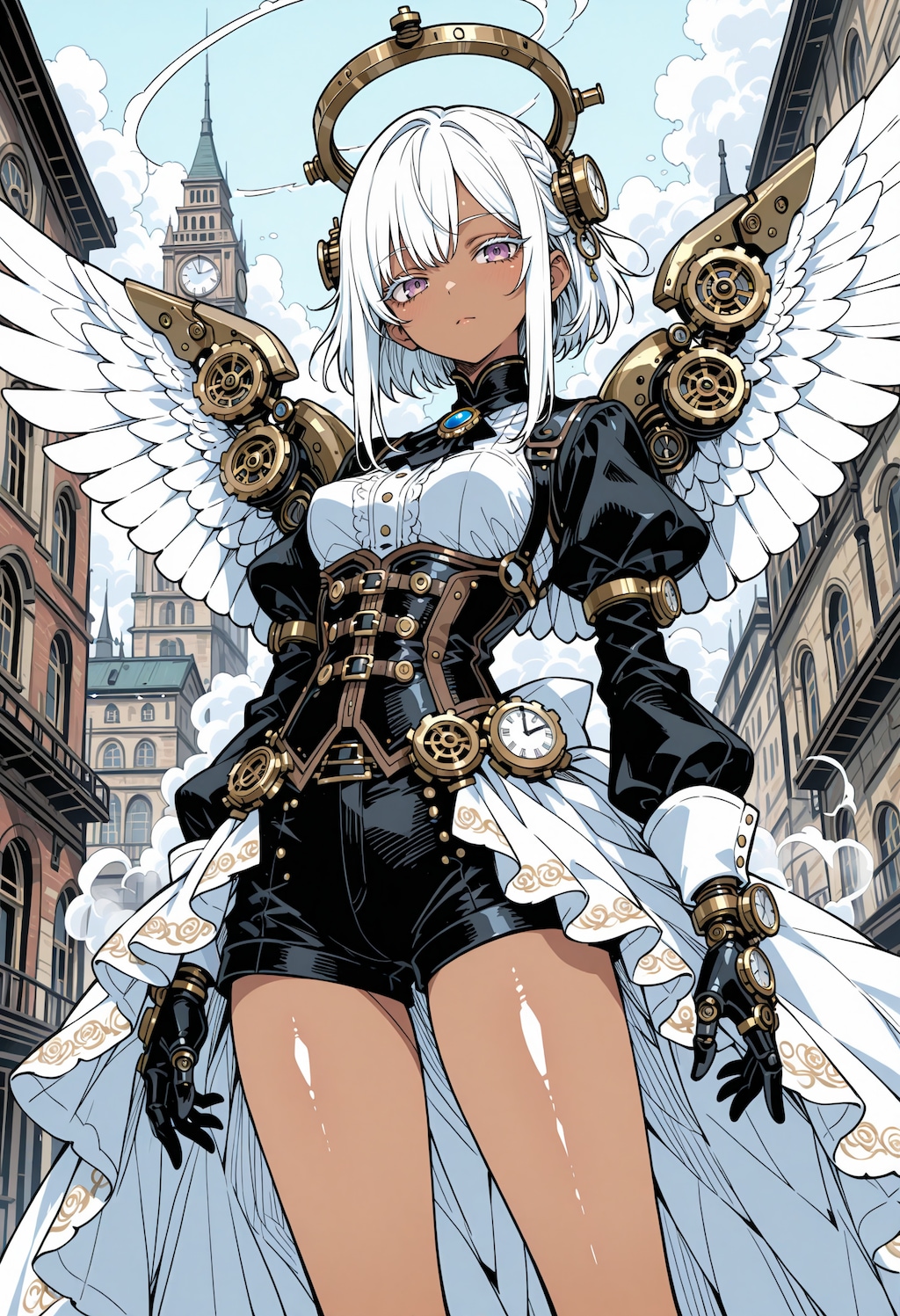 スチームパンクホットパンツ天使