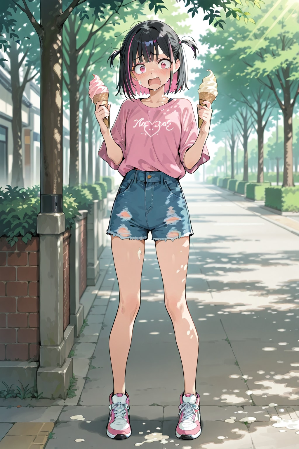 こぼれちゃった！