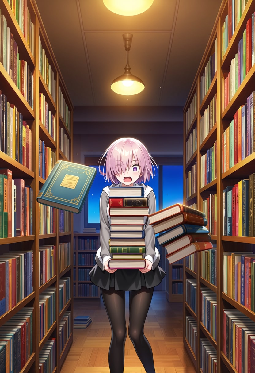 図書館パニック！ | の人気AIイラスト・グラビア