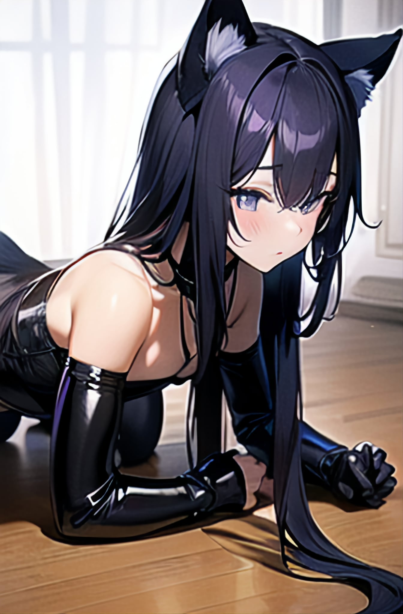 帰りを待つ箱入り猫 | の人気AIイラスト・グラビア