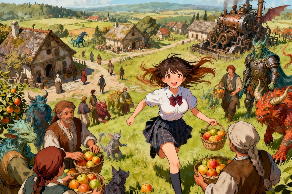 JKさんの異世界散歩（Seedream）