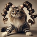 ドリルヘアーの猫 4枚目