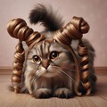 ドリルヘアーの猫 3枚目