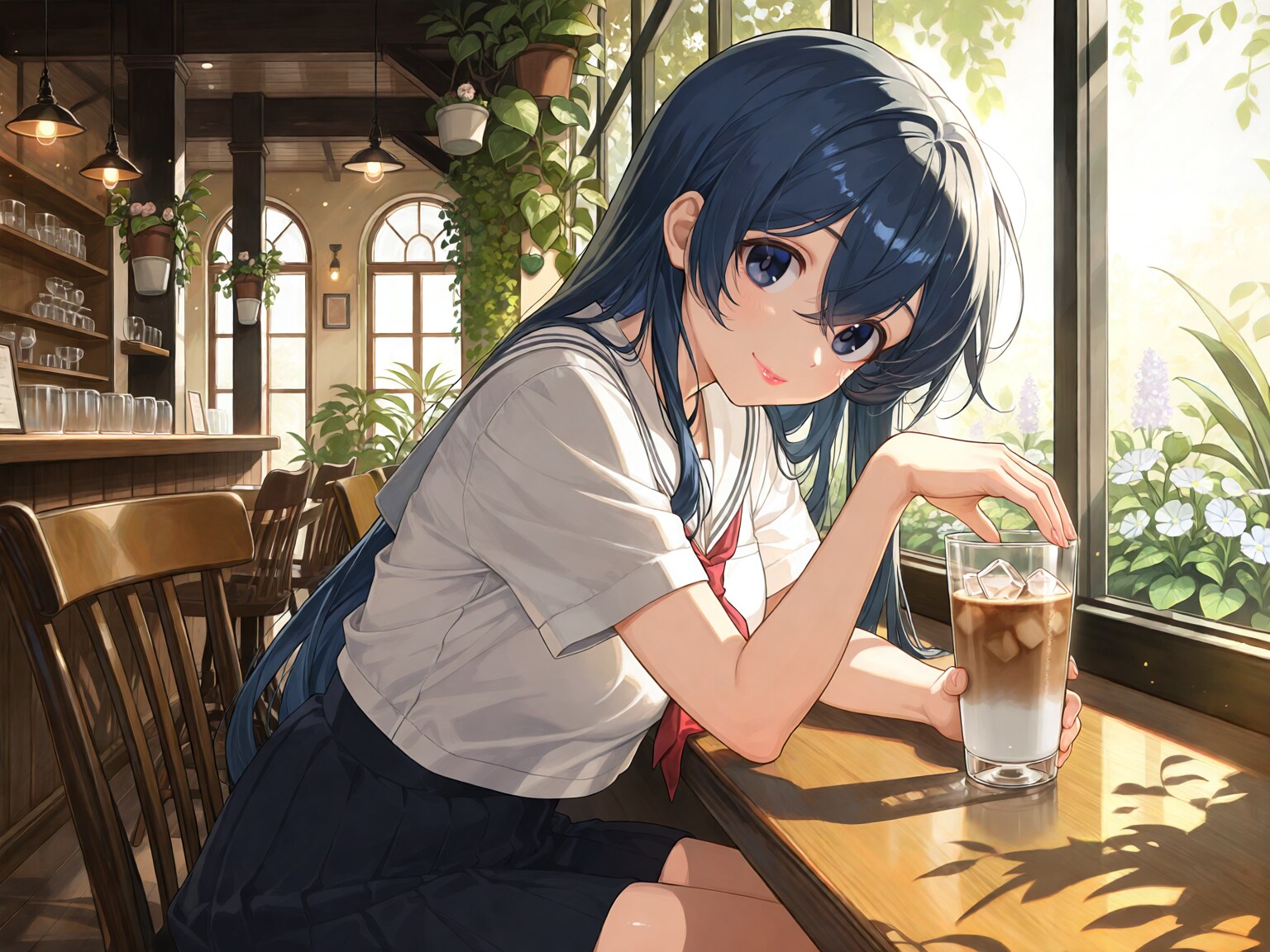 放課後、カフェの香りに癒される。 | の人気AIイラスト・グラビア