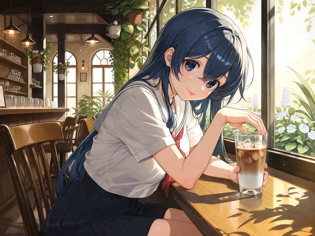 放課後、カフェの香りに癒される。