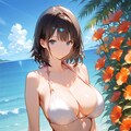 暑い夏は白ビキニのおっぱいを見て吹き飛ばせ!! 3枚目