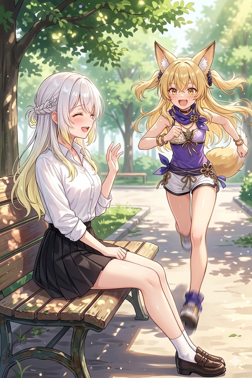 ミラさんとセリュナさんの待ち合わせ | の人気AIイラスト・グラビア