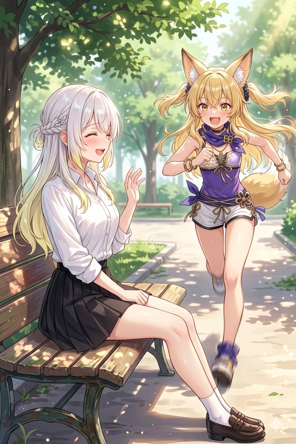 ミラさんとセリュナさんの待ち合わせ