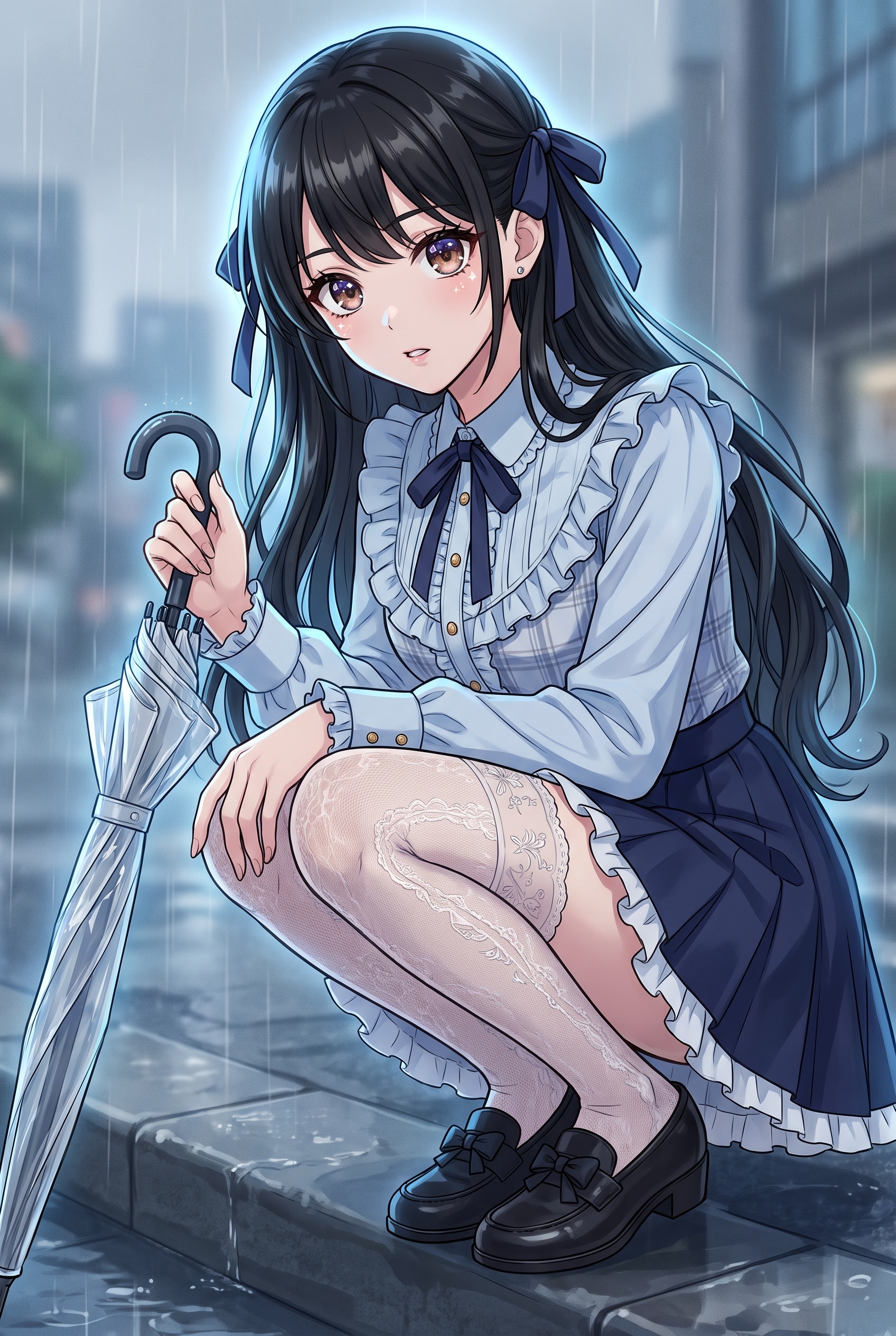 藍灯傘の肖像