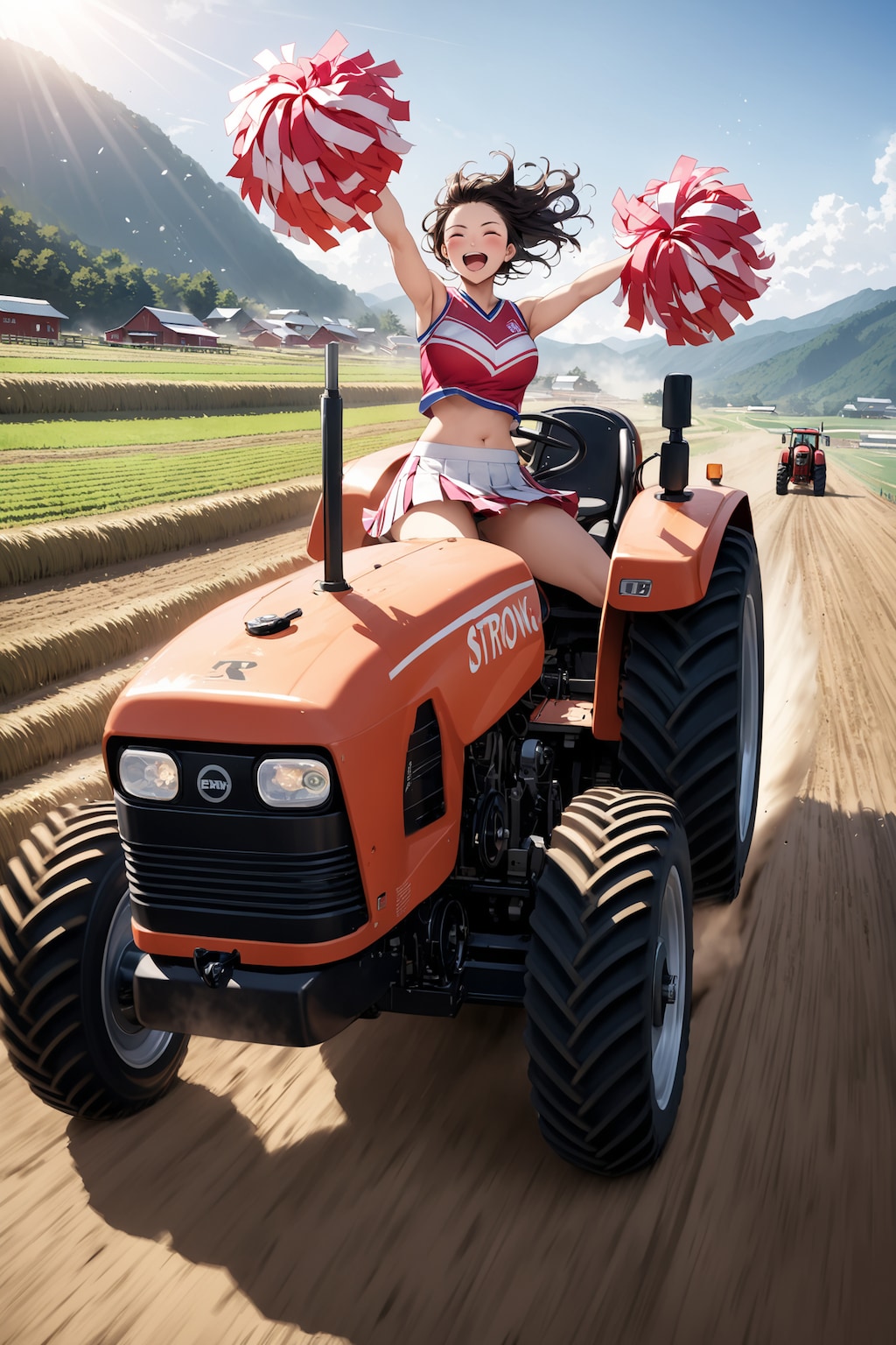 爆走チア、畑仕事を応援。