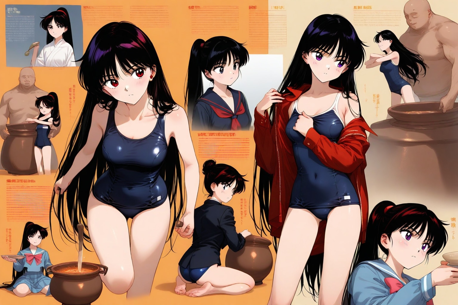 陶芸女子兼スク水女子