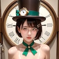 クロックワーク丸メガネ少女の乳出し 8枚目