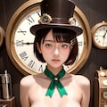 クロックワーク丸メガネ少女の乳出し 2枚目