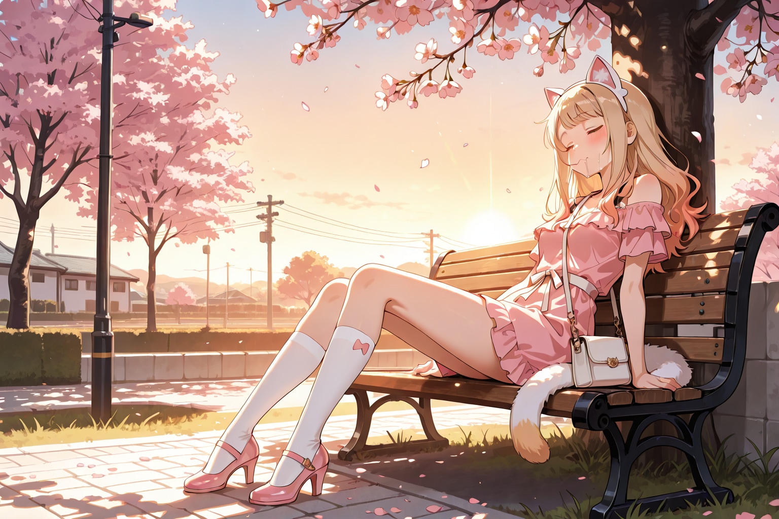 お昼寝ねこ耳少女 | の人気AIイラスト・グラビア