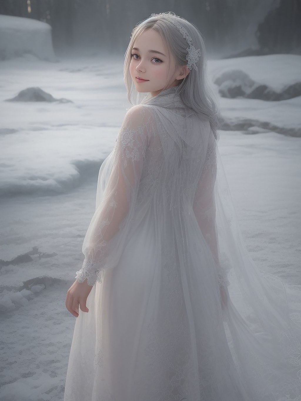 幻想北極王国の少女