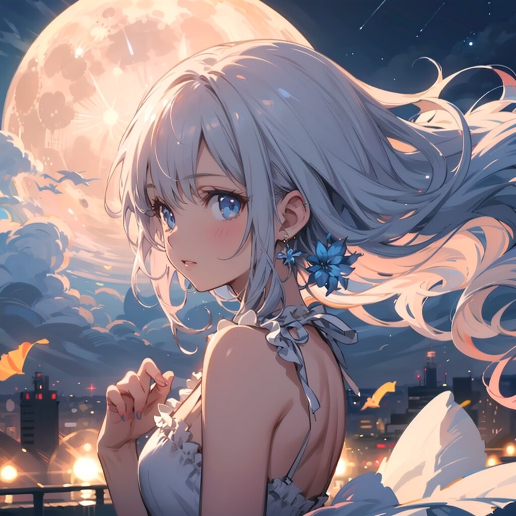 月夜の少女