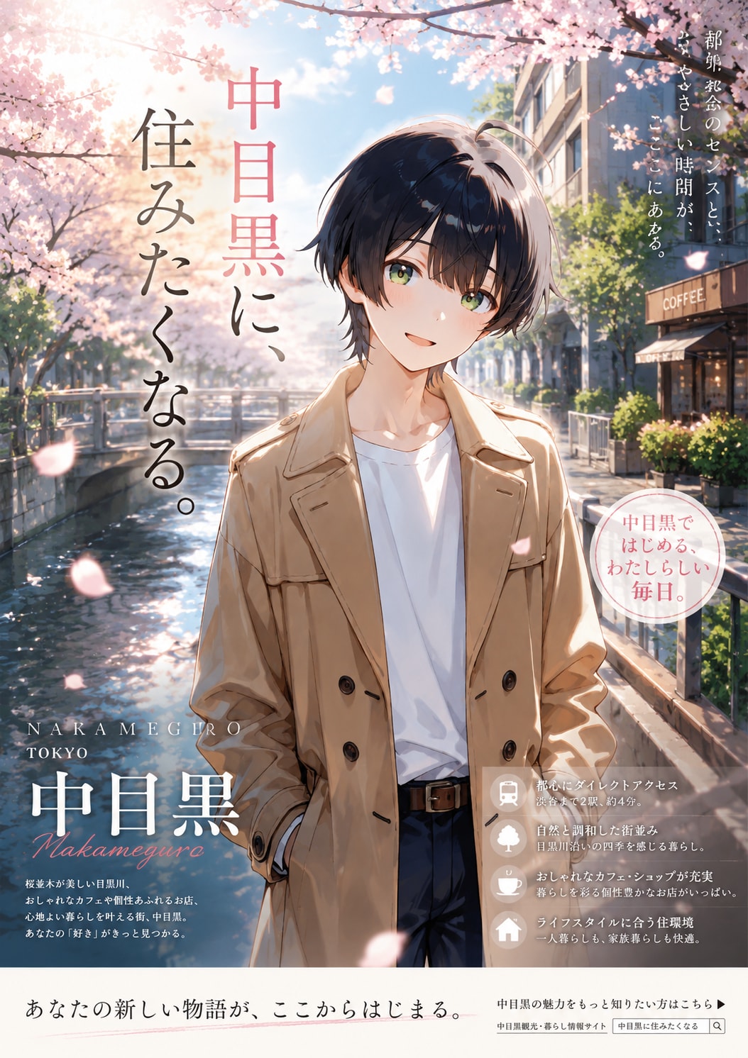 Poster of 中目黒 | の人気AIイラスト・グラビア