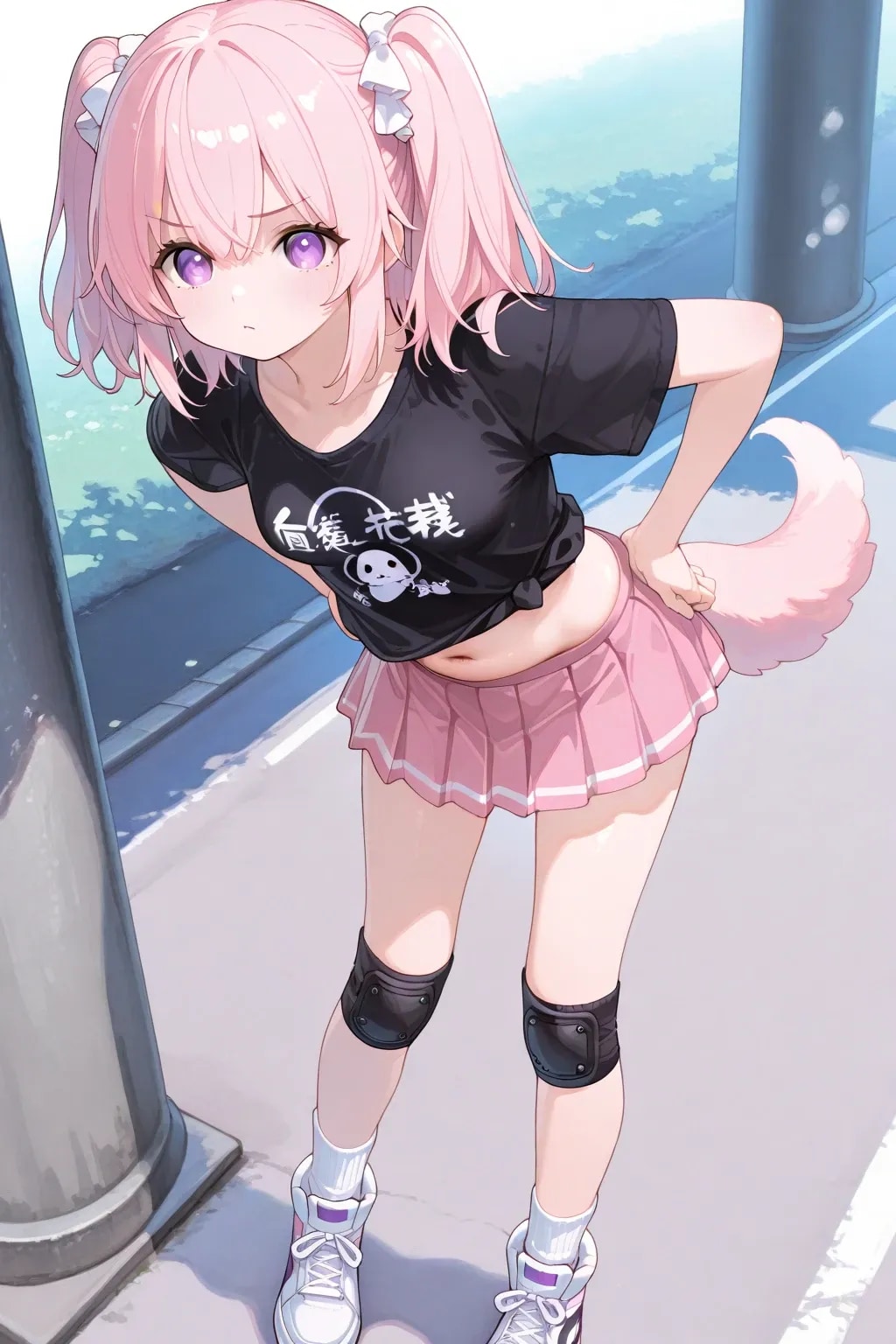 尻尾がある女の子