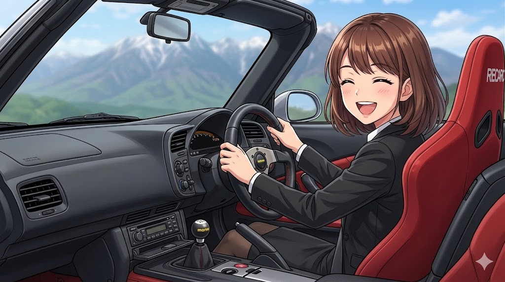 アキちゃんと八ヶ岳＆S2000 | の人気AIイラスト・グラビア