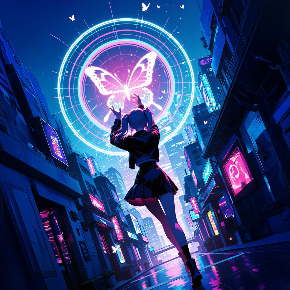 夜の蝶を追い求めて | の人気AIイラスト・グラビア