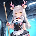 鹿角メイドメカ娘 2枚目