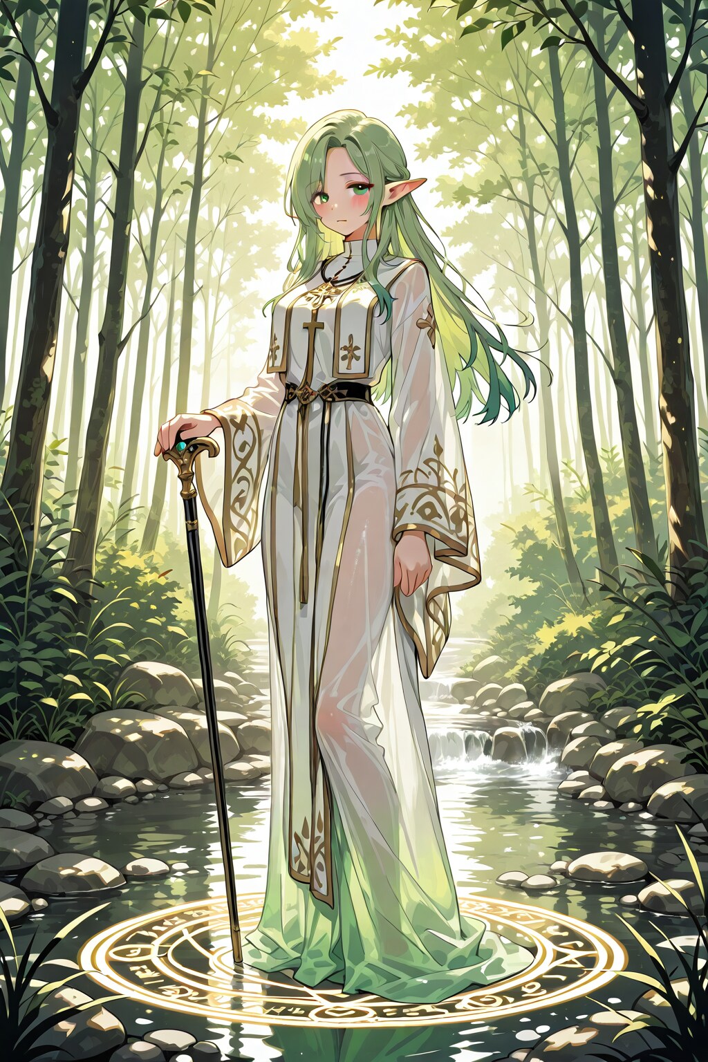 森の中のエルフ