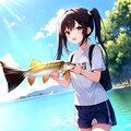 釣りをしていないツインテールちゃん 6枚目