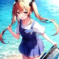 釣りをしていないツインテールちゃん 2枚目