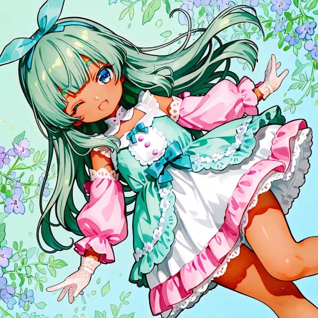 褐色ゆめかわガール