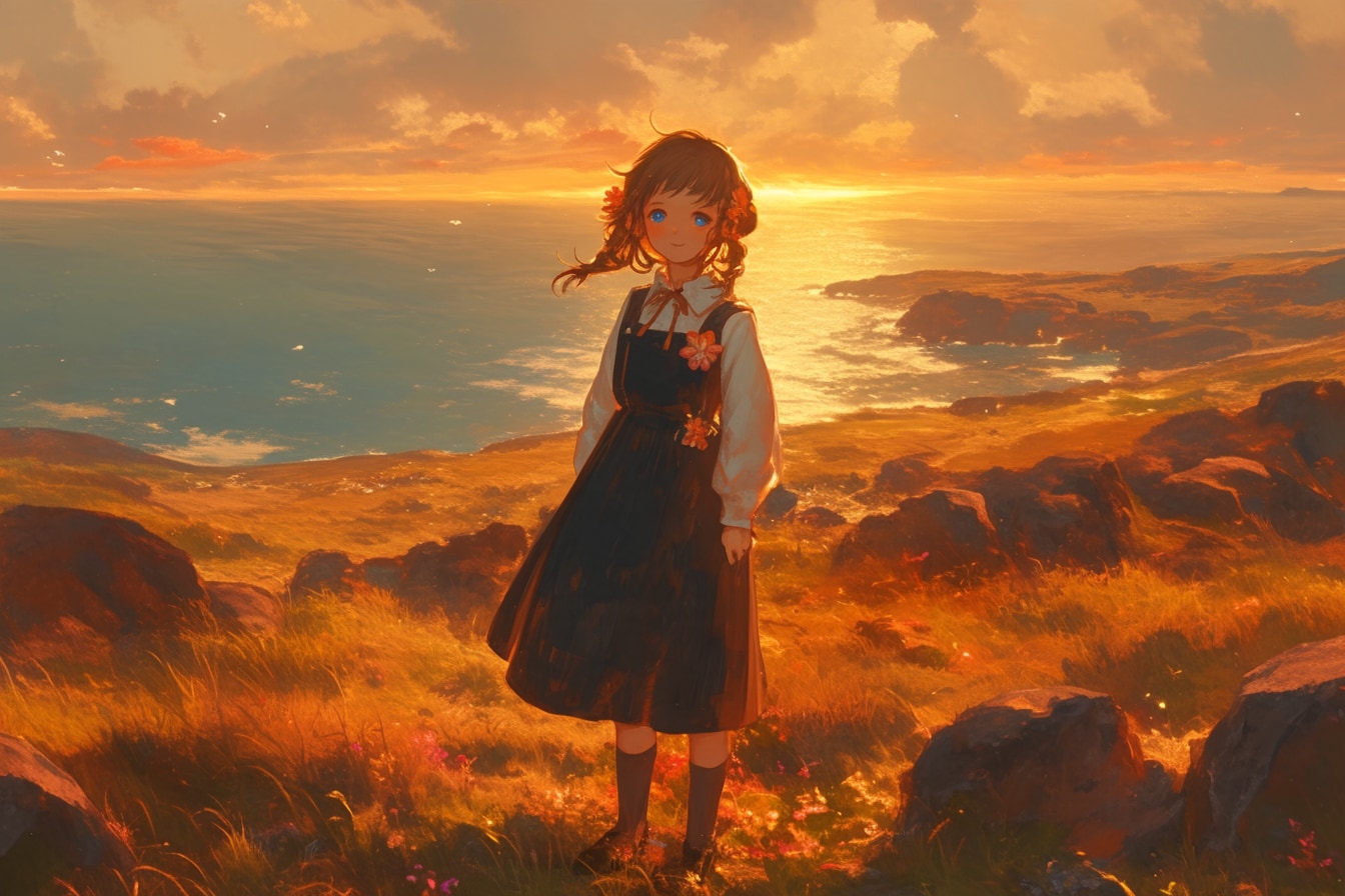 夕暮れのおだんごちゃん🍡✨226 | の人気AIイラスト・グラビア