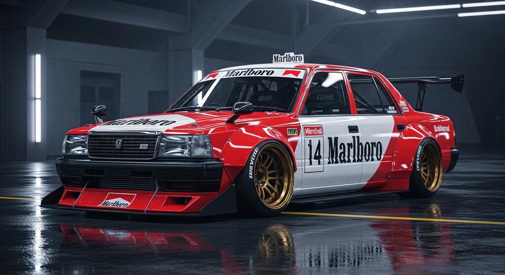 マルボロコンフォートセダンタクシーレーシングカー