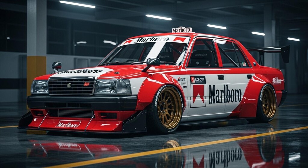 マルボロコンフォートセダンタクシーレーシングカー
