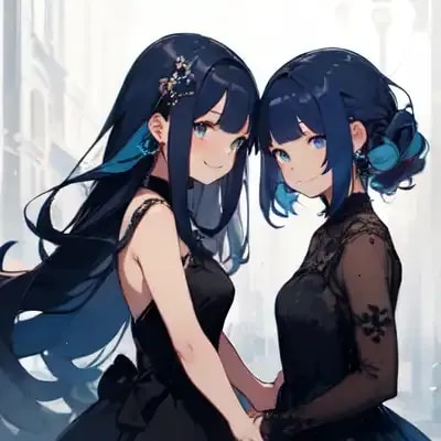 双子 | の人気AIイラスト・グラビア