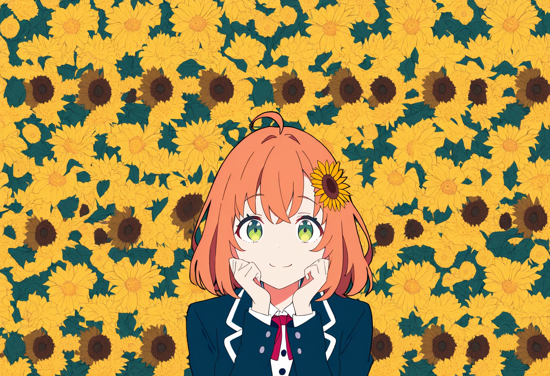 ひまわり畑 - 本間ひまわり / にじさんじ | の人気AIイラスト・グラビア