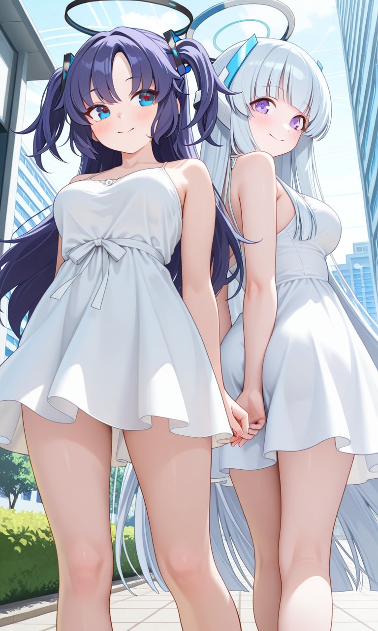 ユウカとノア　私服4 | の人気AIイラスト・グラビア
