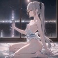 夜景を眺める美少女 5枚目