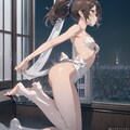 夜景を眺める美少女 9枚目