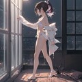 夜景を眺める美少女 10枚目