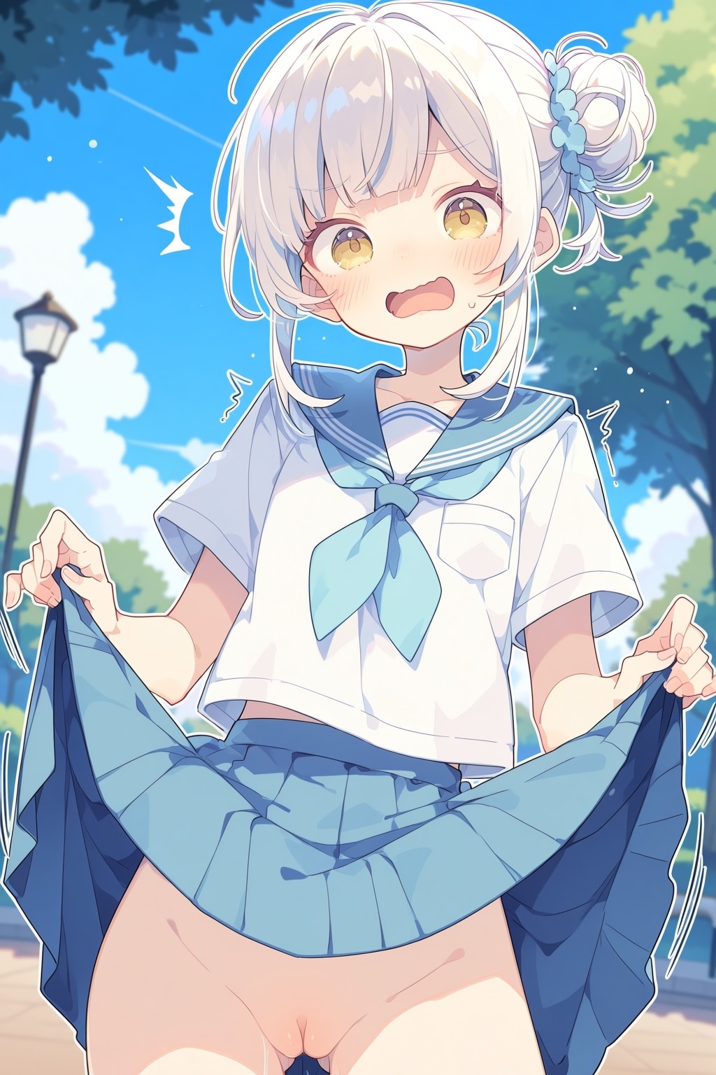 スカートを