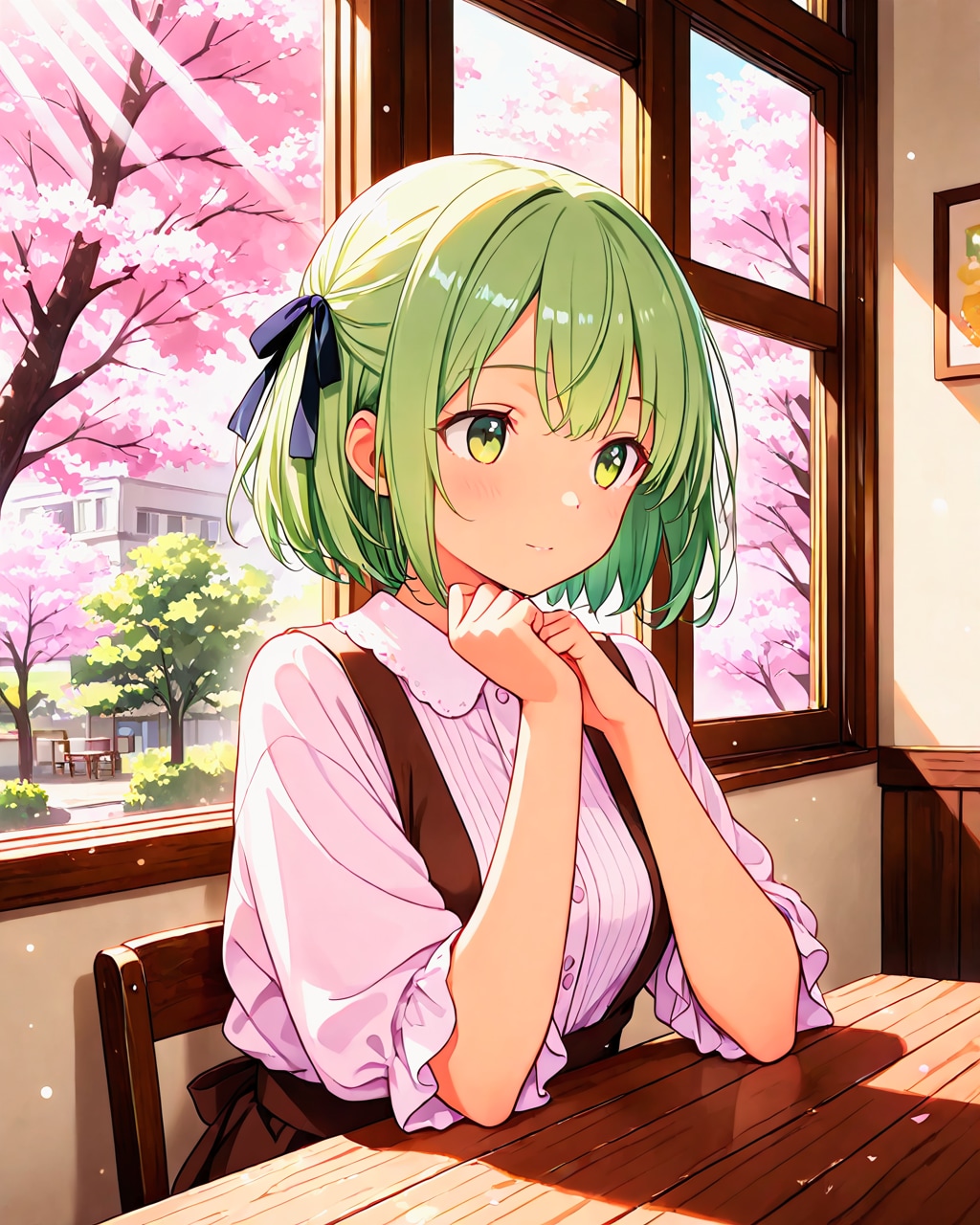 ちよるちゃんと桜カフェ