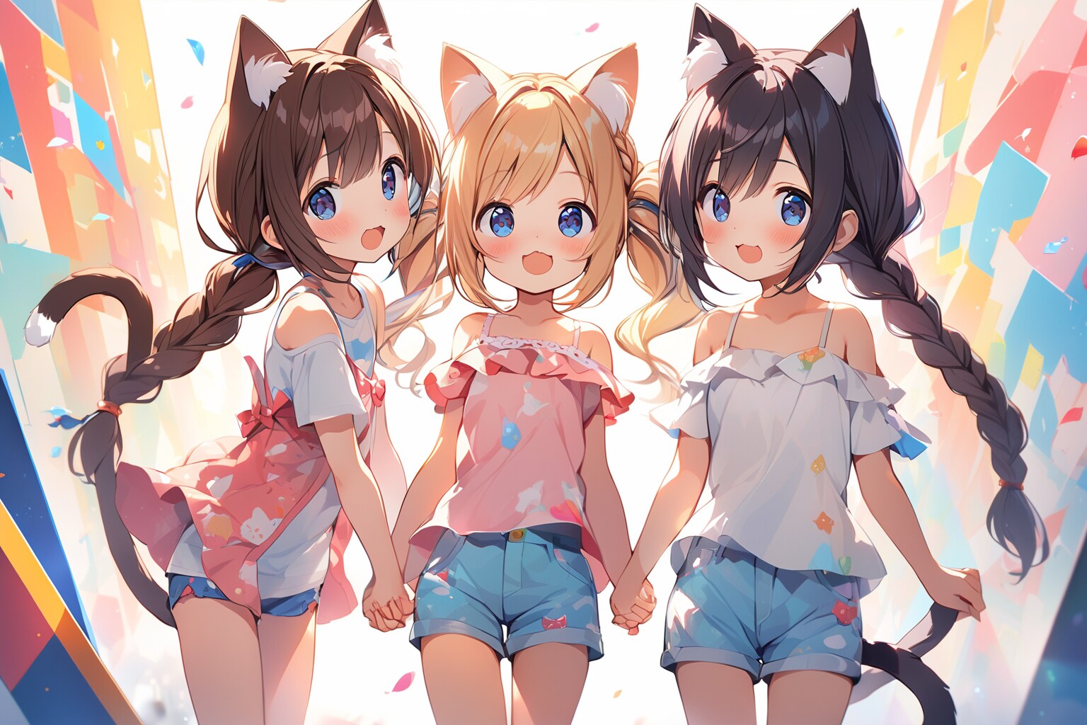 ちびっこネコ娘３人組